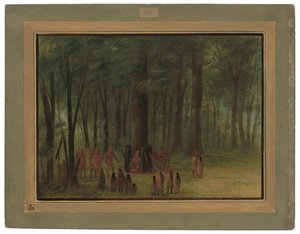 Funerale di Black Hawk - Saukie da George Catlin