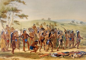Gioco della freccia da George Catlin