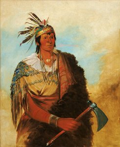 Go-to-ków-páh-ah, sta in piedi da solo, un distinto coraggioso da George Catlin