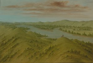 Grassy Bluffs, Alto Missouri, 1861-1869 da George Catlin