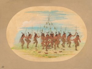 Danza del mais verde - Minatarrees, 1861 da George Catlin