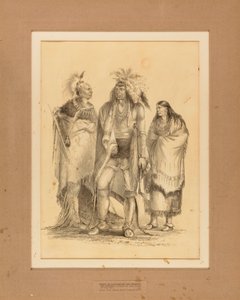 Gruppo di indiani algonchini e irochesi - n. 1 da George Catlin