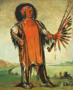 Ha-na-tá-nu-maúk, Capo Lupo, Capo Tribù da George Catlin