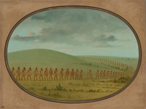 Fila indiana - Iowa, 1861-1869 da George Catlin