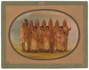 Indiani Iowa che visitarono Londra e Parigi da George Catlin