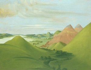 Iron Bluff, 1200 miglia sopra St. Louis, 1832 da George Catlin