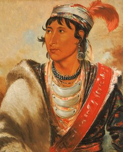 Láh-shee, Il leccatore, chiamato Creek Billy, 1838 da George Catlin