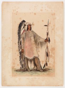 Mah-to-toh-pa, il capo Mandan da George Catlin