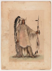 Mah-to-toh-pa, il capo Mandan da George Catlin