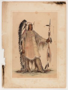 Mah-to-toh-pa, il capo Mandan da George Catlin