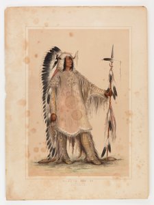 Mah-to-toh-pa, il capo Mandan da George Catlin