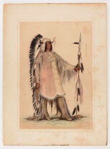 Mah-to-toh-pa, il capo Mandan da George Catlin