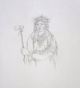 Men-son-se-a (La Mano Sinistra) 1852 da George Catlin