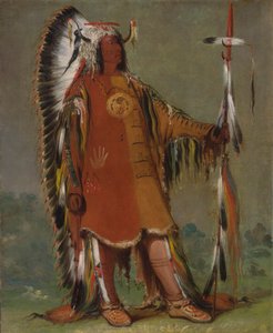 Máh-to-tóh-pa, Quattro Orsi, secondo capo, in abito completo da George Catlin