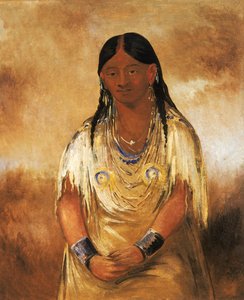 Mún-ne-o-ye, una donna, 1832 da George Catlin