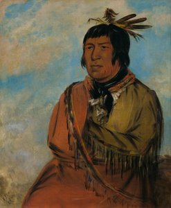 Na-pów-sa, Orso che viaggia di notte, un capo da George Catlin