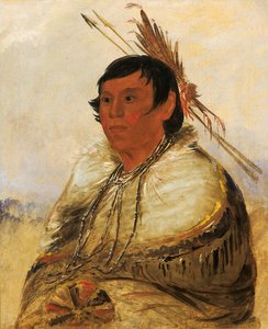 Ni-a-có-mo, aggiustare con il piede, un coraggioso da George Catlin