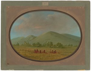 Scogliere di Nishnabotana, Alto Missouri da George Catlin