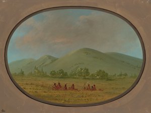Nishnabotana Bluffs, Upper Missouri, 1861-1869 da George Catlin