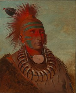 No-ho-mun-ya, Colui che non presta attenzione, 1844 da George Catlin