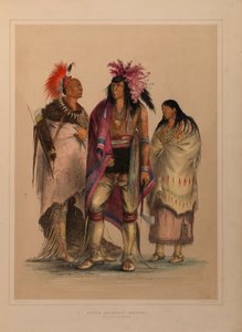 Portafoglio degli indiani del Nord America da George Catlin