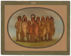 Indiani Ojibbeway a Parigi da George Catlin
