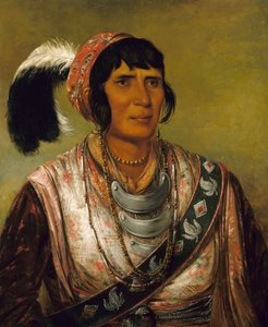 Os-ce-o-lá, la Bevanda Nera, un guerriero di grande prestigio da George Catlin