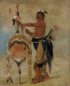 Pash-ee-pa-hó, Piccolo Capo Pugnale, un venerabile capo Sauk da George Catlin