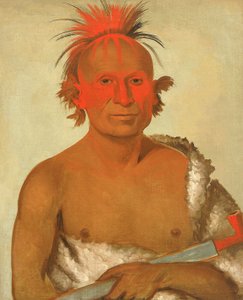 Pash-ee-pa-hó, piccolo capo pugnalatore, il più giovane, uno dei bravi di Falco Nero da George Catlin