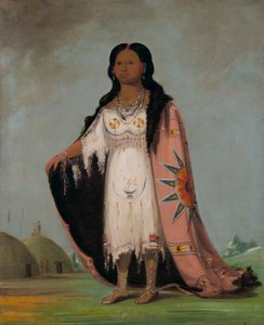 Pshán-shaw, Erba profumata, Figlia dodicenne della Mano Sanguinaria da George Catlin