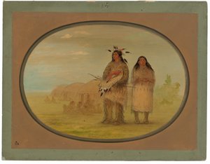 Capo Riccarree e sua moglie da George Catlin