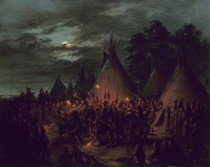 Danza del cuoio capelluto, Sioux da George Catlin