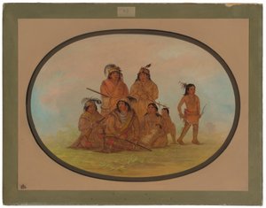 Indiani Seminole, prigionieri a Fort Moultrie da George Catlin