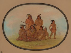 Indiani Seminole, prigionieri a Fort Moultrie da George Catlin