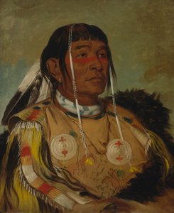 Sha-có-pay, Il Sei, capo degli Ojibwa delle pianure da George Catlin