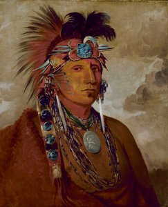 Shó-me-kós-see, il lupo, un capo da George Catlin