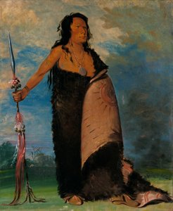 Shoo-de-gá-cha, il fumo, capo della tribù da George Catlin