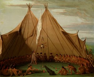 Mangime per cani Sioux da George Catlin