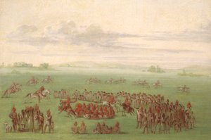 "Cavalli che fumano", una curiosa usanza dei Sauk e dei Fox da George Catlin
