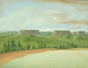 Colline quadrate, 1200 miglia sopra St. Louis da George Catlin