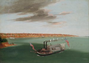 St. Louis dal fiume sottostante, 1832-1833