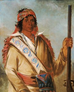 Steeh-tcha-kó-me-co, Grande Re (chiamato Ben Perryman), un Capo da George Catlin