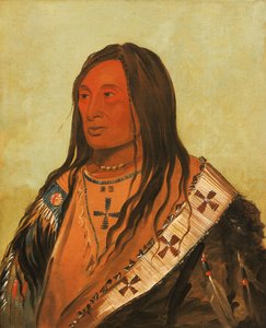 Táh-zee-keh-dá-cha, ventre lacerato, un illustre coraggioso da George Catlin