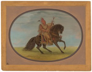 La volpe in corsa su un bel cavallo - Saukie da George Catlin