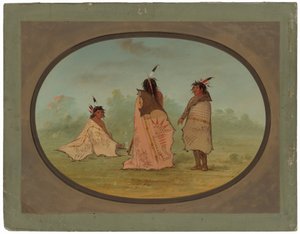 Tre uomini Blackfoot da George Catlin