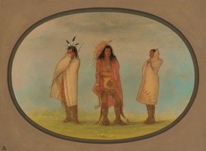 Tre indiani irochesi da George Catlin