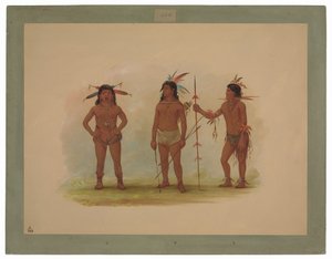 Tre uomini Omagua da George Catlin