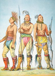 Tre guerrieri Osage da George Catlin