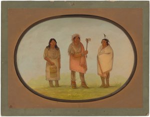 Tre indiani Piankeshaw da George Catlin