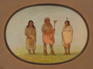 Tre indiani Piankeshaw, 1861-1869 da George Catlin